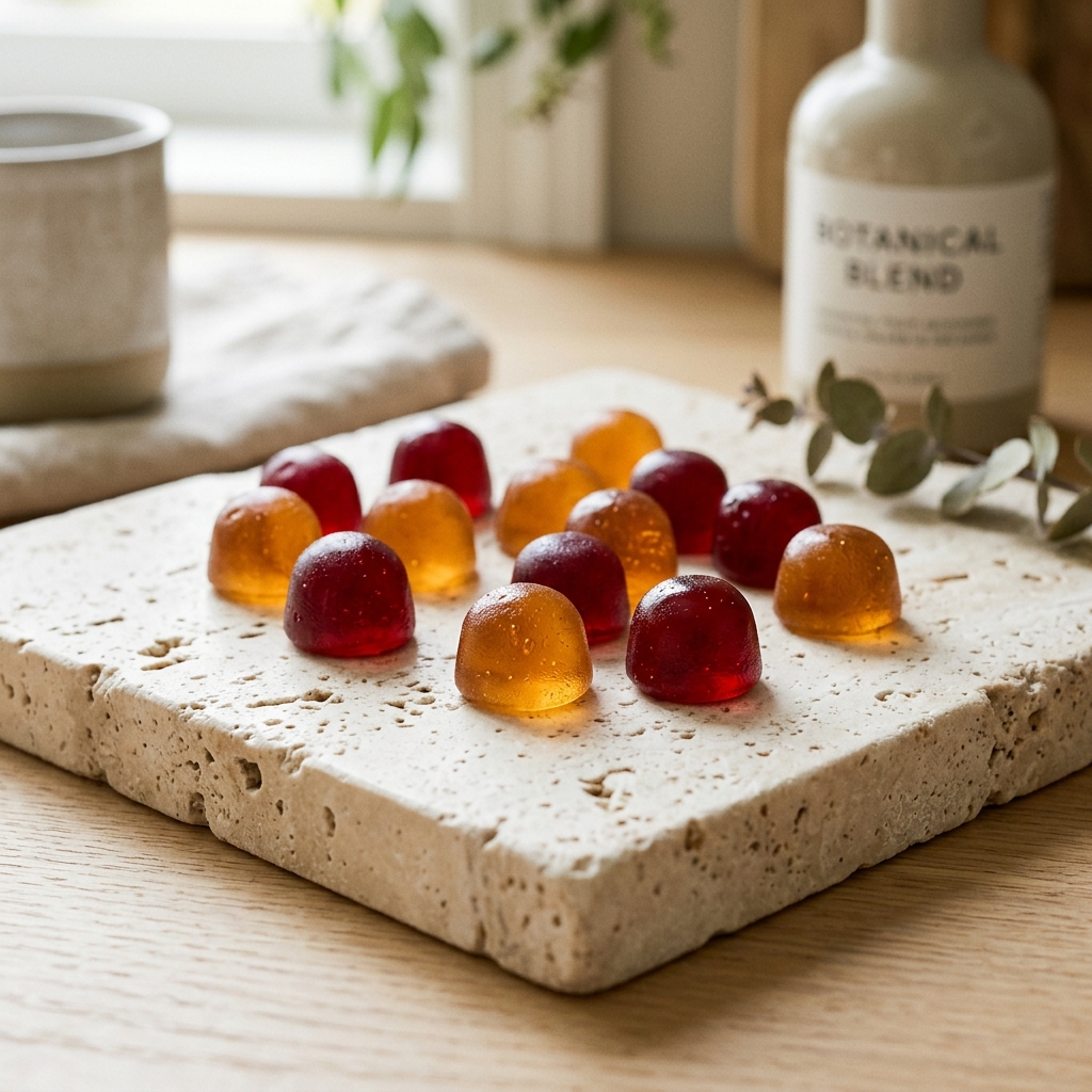Pectin & gelatin functional gummies